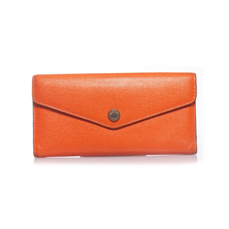 Michael Kors Orange Leather Wallet